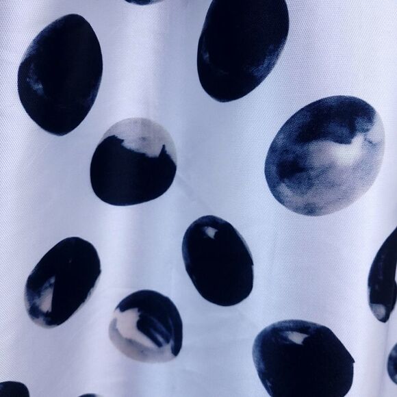 🌚The Moon NWOT Inky Polka Dot Moons Full Skirt Sleeveless Dress - Picture 7 of 11